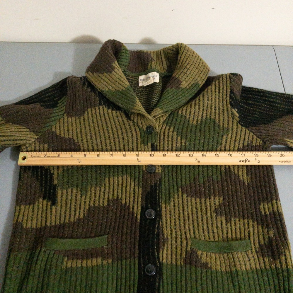 Denim & Supply Ralph Lauren Camo Shawl Cardigan Sweater Womens Large (38" Chest) - Picture 8 of 9